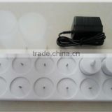 NEW 12 pcs LED Rechargeable Flameless Tea Light Candles-No batteries replacement