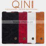 New Arrived Classic Stylish Leather Case For Sony Xperia z5 Comapct thumbnail-1