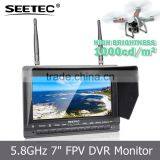Portable hd Receiver Dvr 7 Inch Non-glossy Anti-glare Screen rc Helicopter China Prices