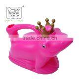 Designer Frog King Shape Watering Can Plastic Pink 1.6L thumbnail-4