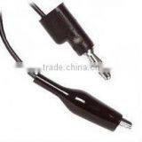Alligator Clip to Stacking Banana Plug Patch Cord