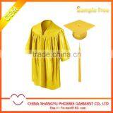 Wholesale Best Price Children Graduation Cap Gown Shiny Red thumbnail-2