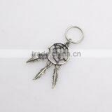 Ethnic Style Jewelry Womens Hollow Leaf Tassel Silver Dreamcatcher Rings Design thumbnail-2
