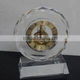 2016 Polish Clear Crystal Glass Alarm Desktop Clock thumbnail-6