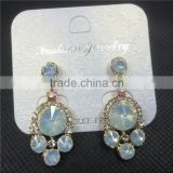 Fashion Candy Color Stud Earrings Crystal Flower Fine Jewelry Wholesale