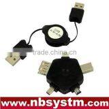 USB Retractable Cable and Multifunction Adapter