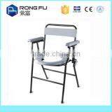 Powder Coated Steel Disabled Folding Commode Chair thumbnail-3