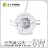Innovative dimmable D82 H27 cutout75mm ip44 8w 15w led downlight