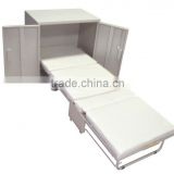 Hospital folding metallic bed cabinet/metallic bed frame