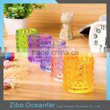 Custom Color Wholesale Glass Candle Holder Tealight Holder