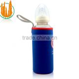 400ml glass water bottle with the pacifier for baby