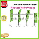 Outdoor Advertising Hot Sale Low Price Carbon Composite Feather Flag Pole