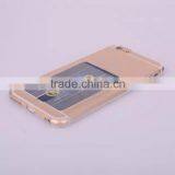 Newest Multicolor Anti-friction Soft TPU With Card Slot Slim Transparent Mobile Phone Case Back Cover for Apple IPhone 6 thumbnail-5