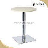 MDF Table Top and Stainless Steel Base Bar Table for Sale (BT017)