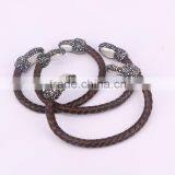 Natural Freshwater Pearl Bangle Bracelet, With Crystal Zirzon Leather Cord Bracelets, Druzy Jewelry Bang Druzy Jewelry Bracelets thumbnail-3