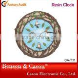 2015 Fashion Desigon Sell Resin Wall Clock Waterproof thumbnail-1