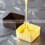 Silicone Mini Square Reusable Cupcake and Muffin Baking Cup thumbnail-1