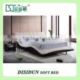 Modern Bedroom Furniture Plywood King Size Bed Leather Bed DS-1006