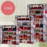China Manufacture Portable Folding Kids Storage Storage Shelves Pink Color Shoe Rack thumbnail-2