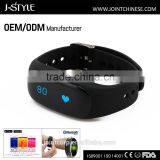 Bluetooth Low Energy Pedometer for Running Digital Watch Band With Optical Heart Rate Monitor