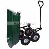 Garden Dump Cart Dumper Wagon Carrier Utility Wheelbarrow Air Tires Heavy Duty thumbnail-6