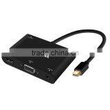 VOXLINK Mini DisplayPort Turn VGA / Audio / HDMI 4K 3in1 Adapter Cable Black thumbnail-5
