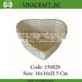 Cheap Bamboo Basket in Heart Shape for Storage thumbnail-1