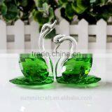 Custom Clear Glass Crystal Swan Figurines Wholesale Crystal Ornament thumbnail-4