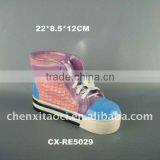 Electroplated Coin Bank With Shoe Shape thumbnail-1