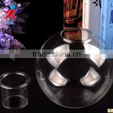 2017 New Designed Clear Ball Glass Candle Holder