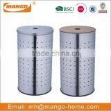35L and 55L Round Stainless Steel Laundry Bin thumbnail-1