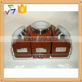 Ceramic Canister With Metal Rack thumbnail-1