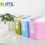 Plastic Round Desktop Bin PP With Lid Office thumbnail-1