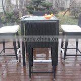 Outdoor/Indoor Furniture Rattan/Wicker Patio Bar Set thumbnail-3
