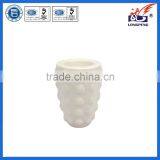 Eco-Friendly Elegant White Table Pillar Candle Holders,Ceramic Tealight Candle Holders thumbnail-1