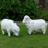 Outdoor Decoration Fiberglass Animal Craft Life Size Resin Sheep Statues for Sale thumbnail-5