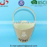Screen Printing Felt Basket With Jute Cover Plant Pot thumbnail-4
