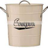 Removable Inner Buckets Cream Kitchen Compost Bin thumbnail-1
