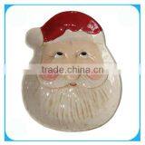 Santa Claus Christmas Ceramic Plate thumbnail-1