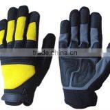 Man Made Artificial Leather Mechanics Gloves HYM03 thumbnail-1