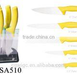 5PCS Non-Stick Coating PP Handle Knife Set thumbnail-1