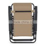 2 Pack Garden Teslin Pool Tan Folding Zero Gravity Lounge Chair thumbnail-5