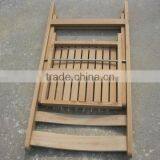 Factory Directly Natural Beech Slat Wooden Elderly Folding Chair thumbnail-2