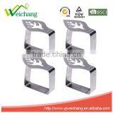 WCTS03M 4pcs Leaf Stainless Steel Table Cloth Clips Table Cover Holder Party Picnic Clamps thumbnail-3