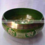 Best Selling Om Mani Padme Colored Tibetan Meditation Singing Bowl thumbnail-1