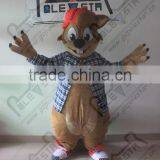 Cartoon Red Hat Squirrel Mascot Costume Leisure Style Squirrel Costumes thumbnail-1