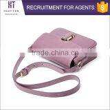 Hot Sale Popular Ladies Genuine Split Cow Leather Bags Wholesale High Quality Women Small Pink Messenger Bag thumbnail-5