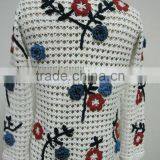 Garment Manufacturer Ladies Long Sleeve Multi Flower Beach Cover Kaftan thumbnail-2