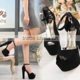 Zm50324b Summer New Style Chunky Heels Ladies Sandal 14cm Women Shoes High Heels thumbnail-4