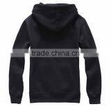 Good Quality Custom 100% Cotton Plain Black Hoodies Made in China thumbnail-2